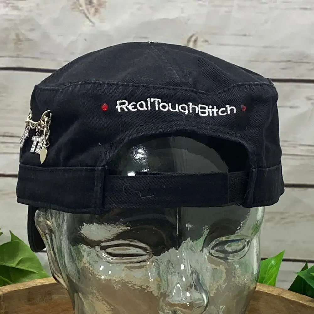 RTB Real Tough Babe Black Baseball Cap Hat Biker Babe Motorcycle H001